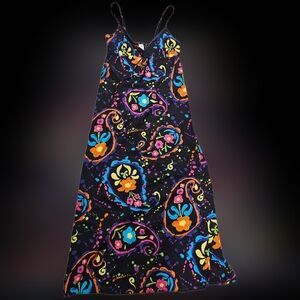 Xhilaration Y2K VINTAGE FLORAL ABSTRACT DRESS 100% COTTON